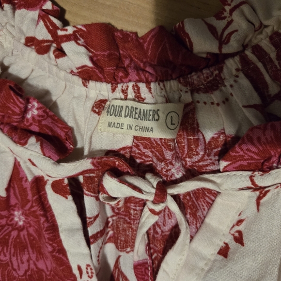 Ensemble pour femme en lin 100% pour femme avec une belle couleur rose fuchsia - Picture 2 of 4